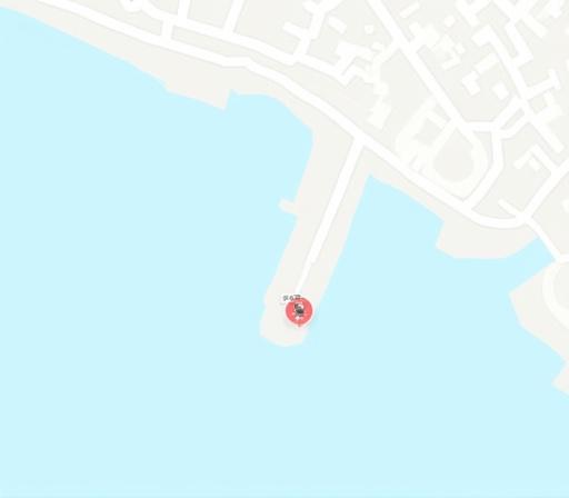 Mappa della posizione di Riviera Carta a Genova, Italia. L'ufficio è situato vicino al porto.